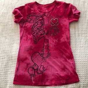 Women’s size large tie died tee shirt